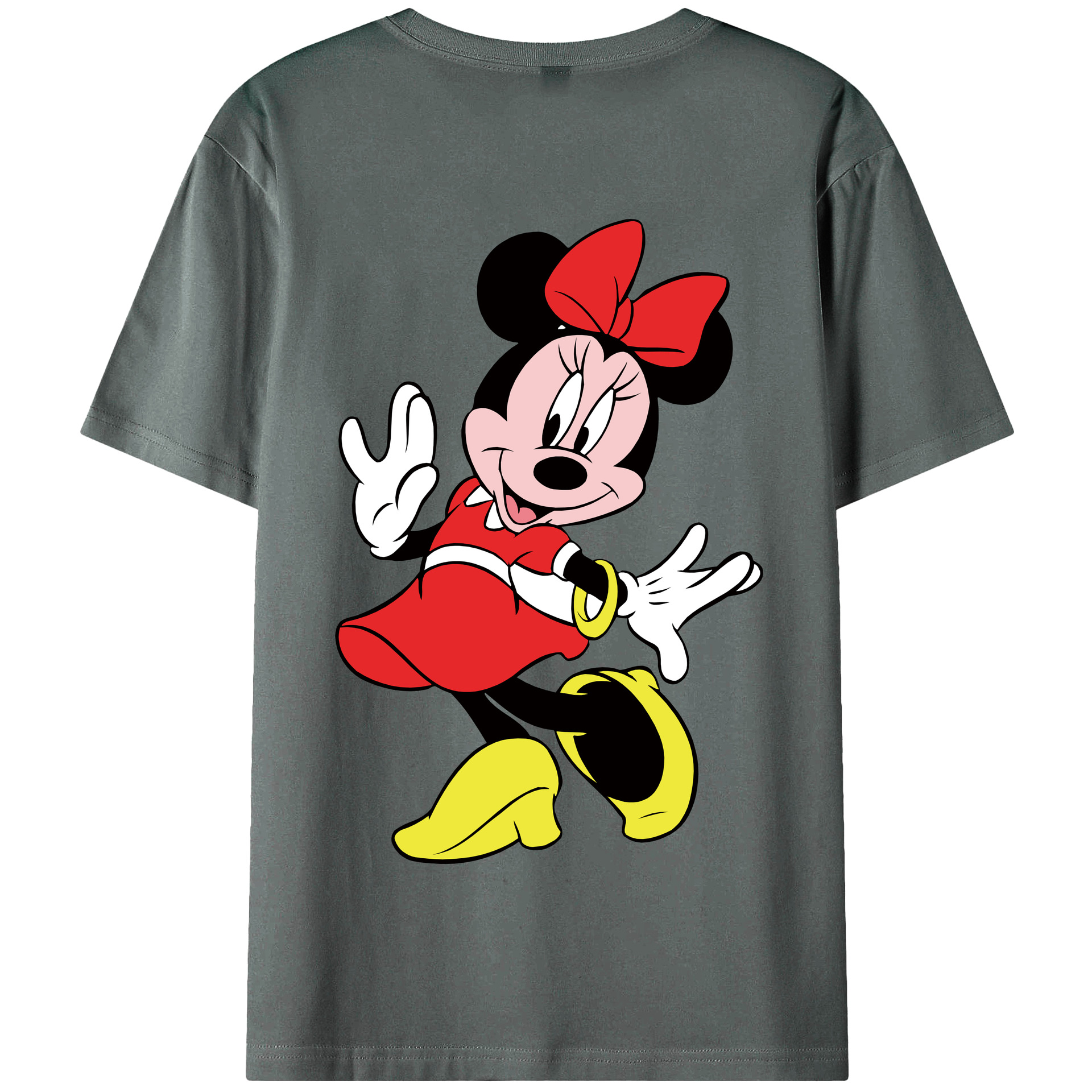 （画像用） ミッキーマウス Mickey Mouse 綿100％半袖Tシャツ（背面プリント）